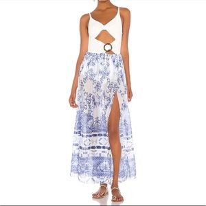 Patbo Amalfi cutout beach dress